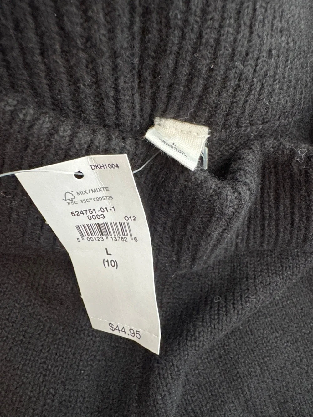 GAP Black Knit Wide-Leg Cargo Pants - Kids